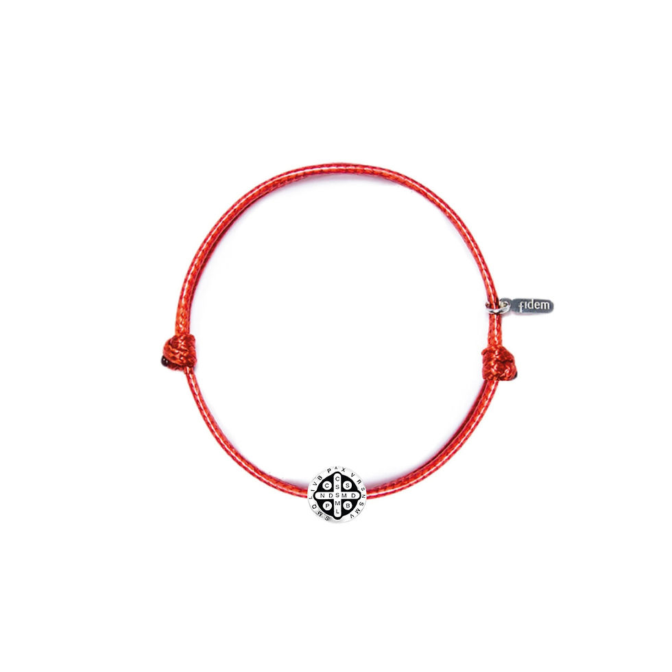Miniatura: Pulsera San Benito charm hilo (nudos)