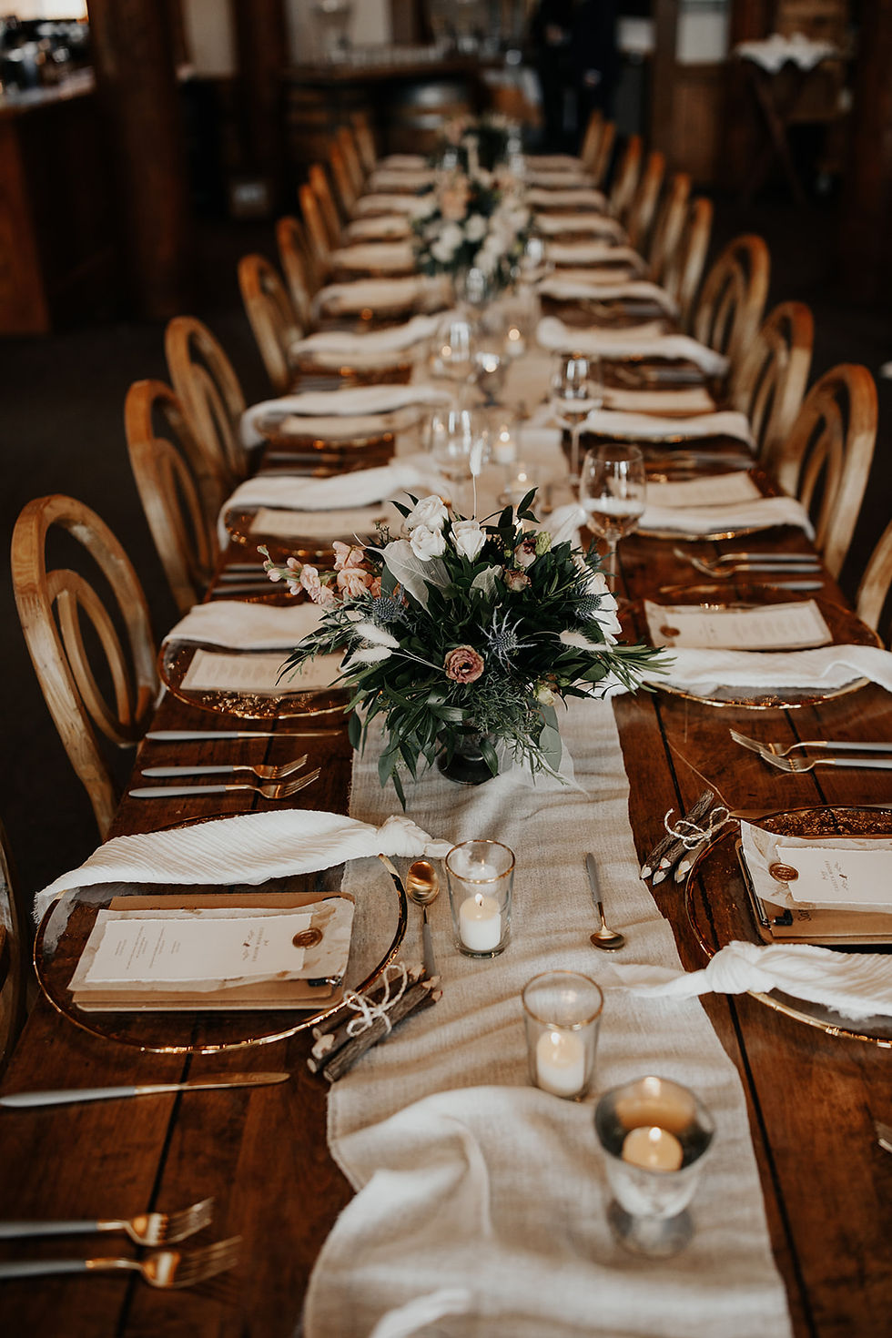 Keystone Wedding Planner - Table Scape - Timber Ridge Wedding
