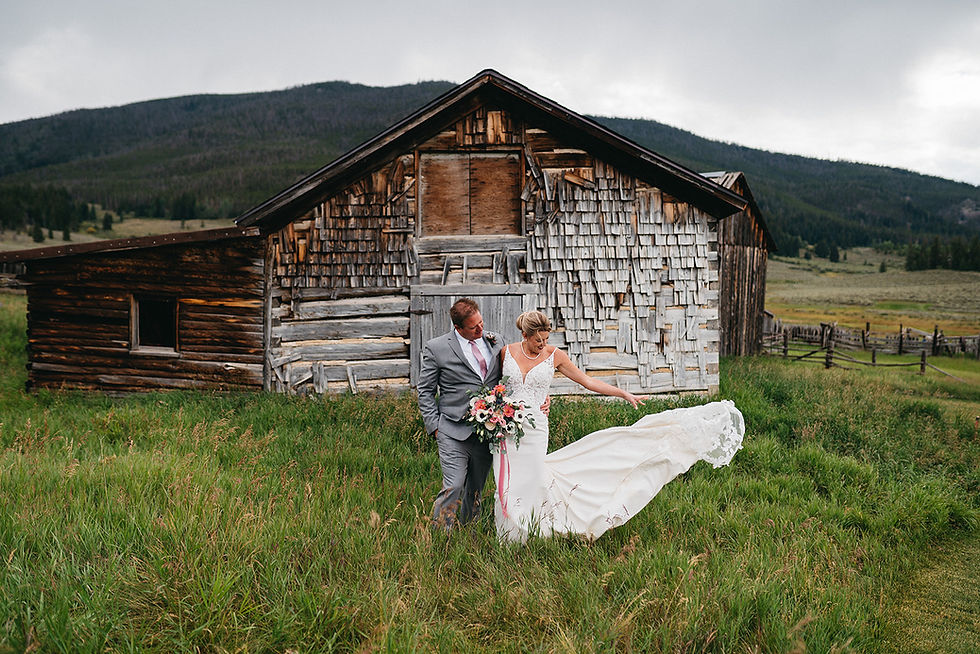Keystone Ranch Wedding - Bride and Groom