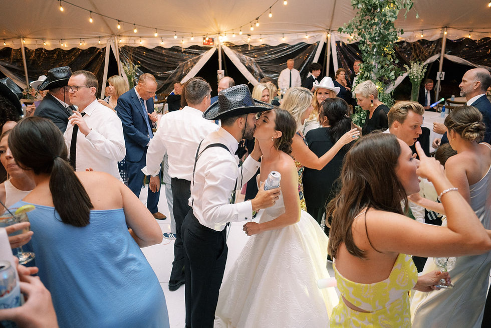 Keystone Ranch Wedding - Bride and Groom kiss