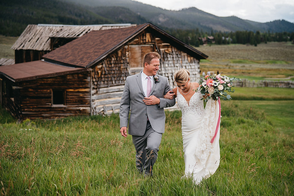 Keystone Ranch Wedding - Bride and Groom