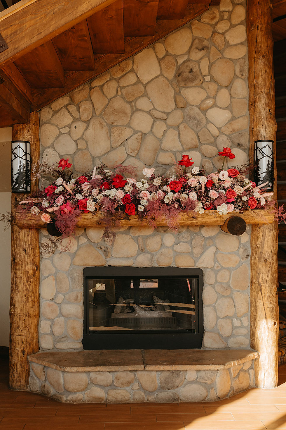 The Lodge at Breckenridge Wedding - Fireplace