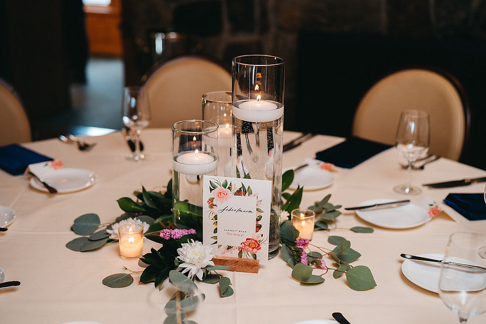 Keystone Ranch Wedding - Centerpieces