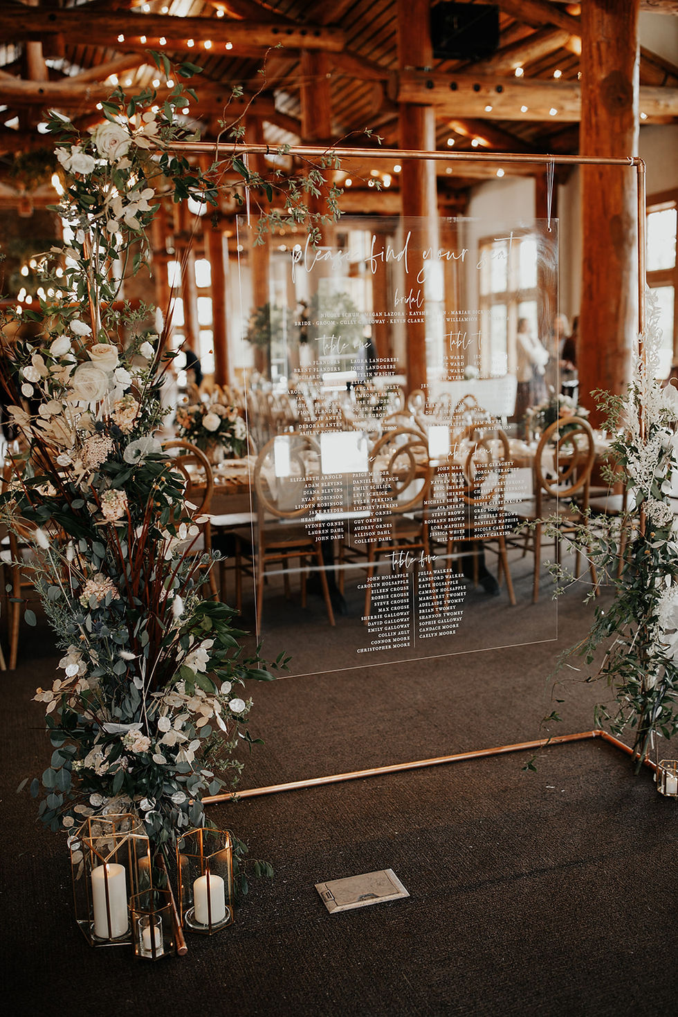 Keystone Wedding Planner - Timber Ridge Wedding - Seating Chart