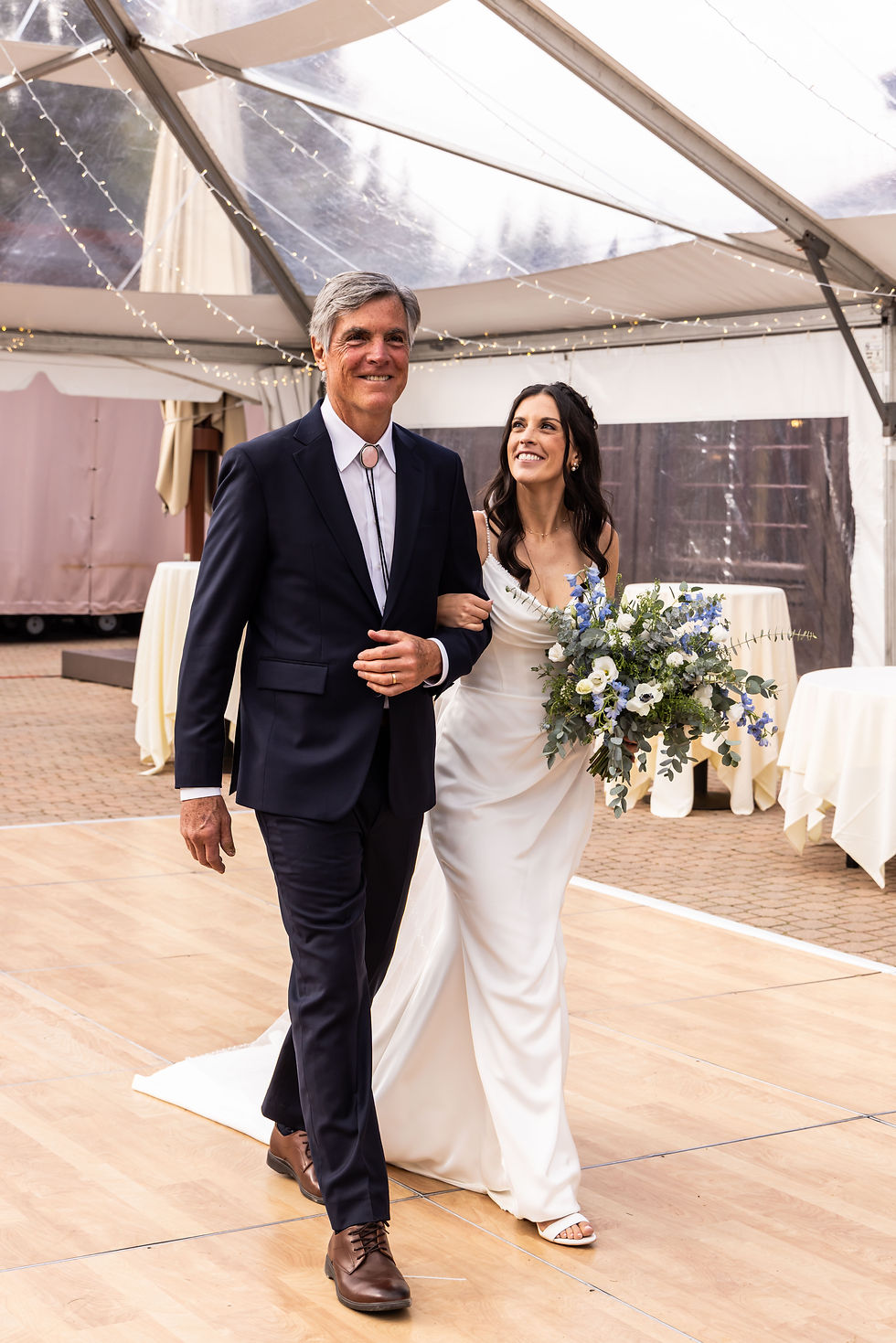 Breckenridge Wedding | Ten Mile Station Wedding | Bride and Her Dad