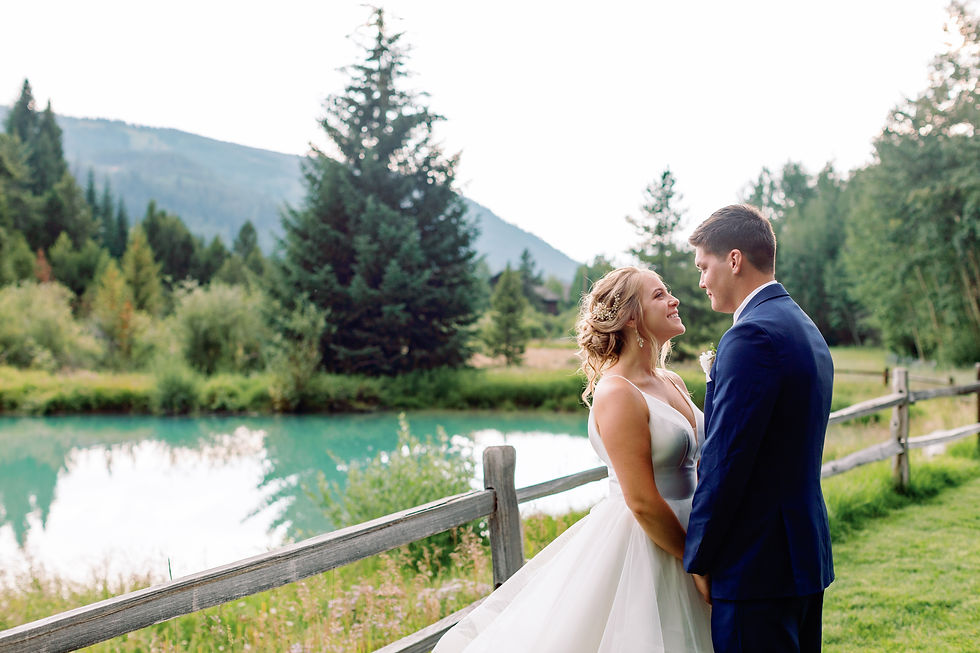 Keystone Ski Tip Wedding - Colorado Wedding - Bride and Groom