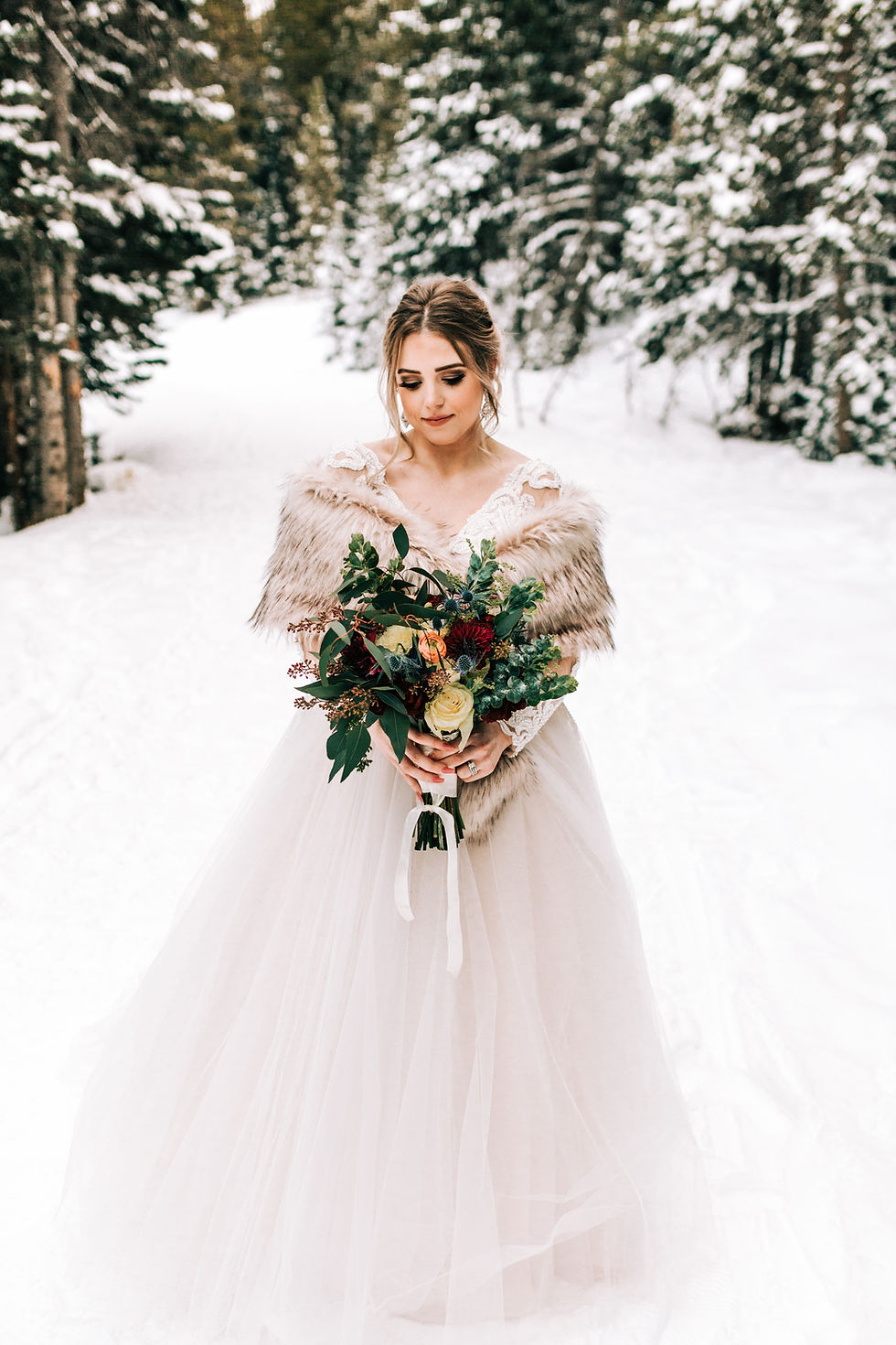 Breckenridge Winter Wedding - The Lodge at Breckenridge Wedding - Bride
