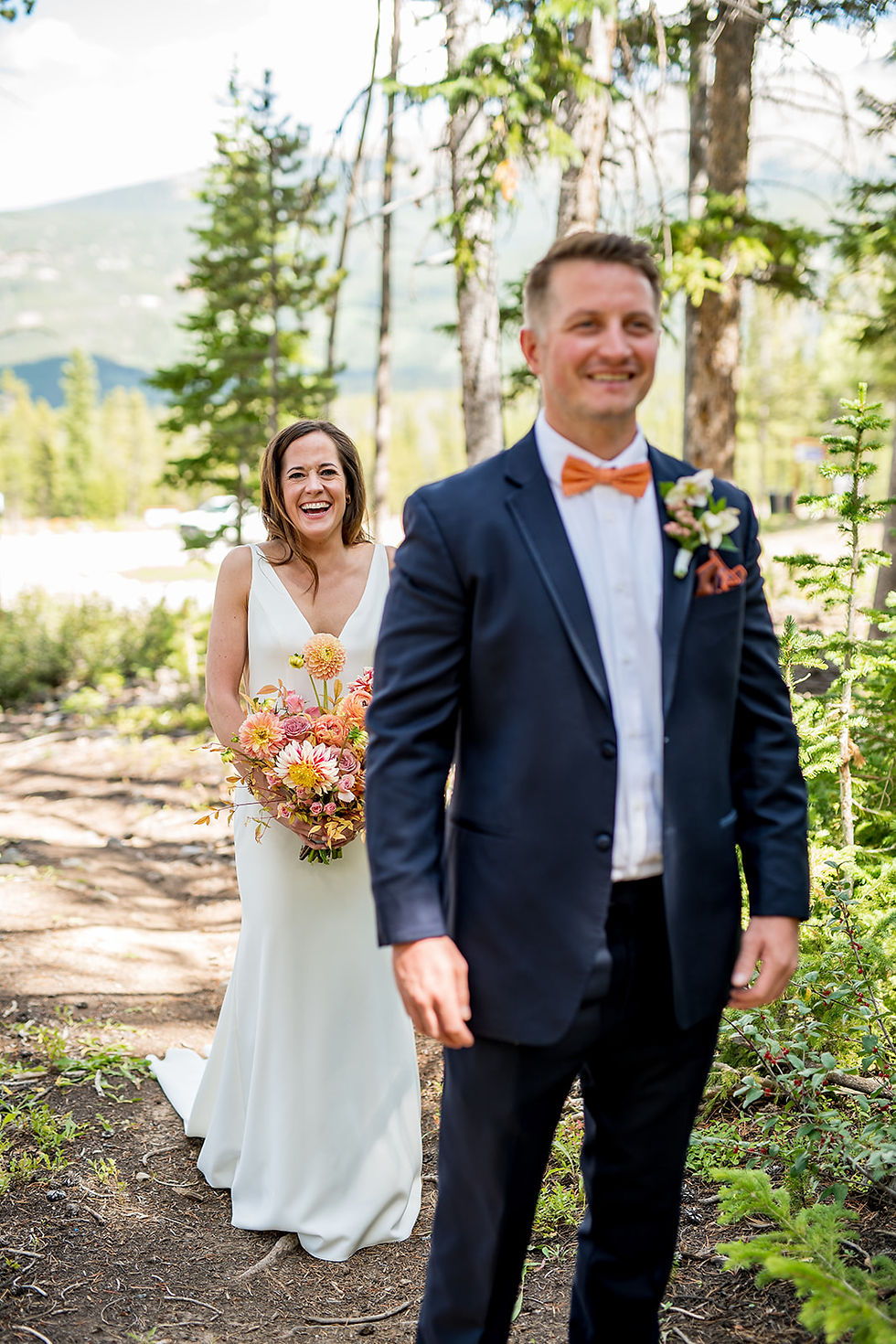 Breckenridge Wedding Planner - Ten Mile Station Wedding - First Look