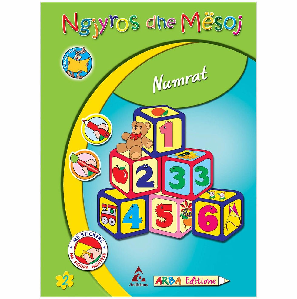 Seria: "Ngjyros dhe mësoj"- Numrat