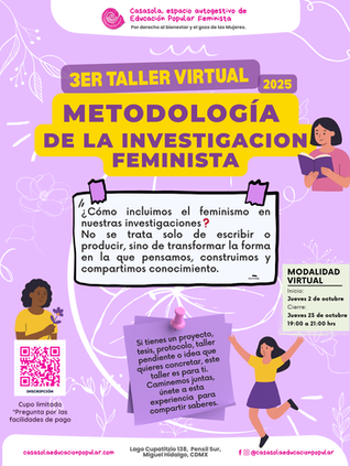 Taller virtual: Metodología de la investigación feminista