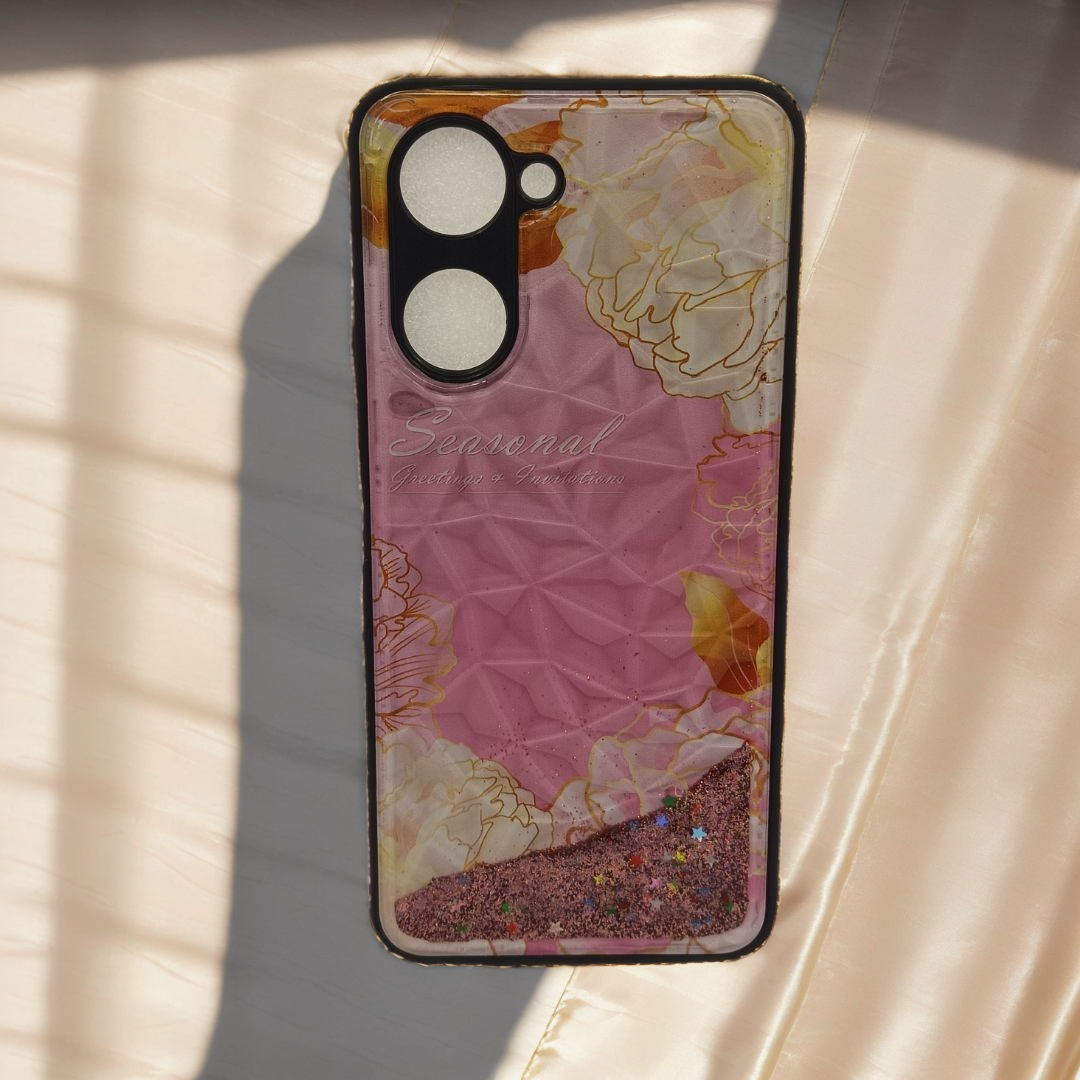 Vivo Y18 Designer Mobile Case Printed Water Glitter For Girls