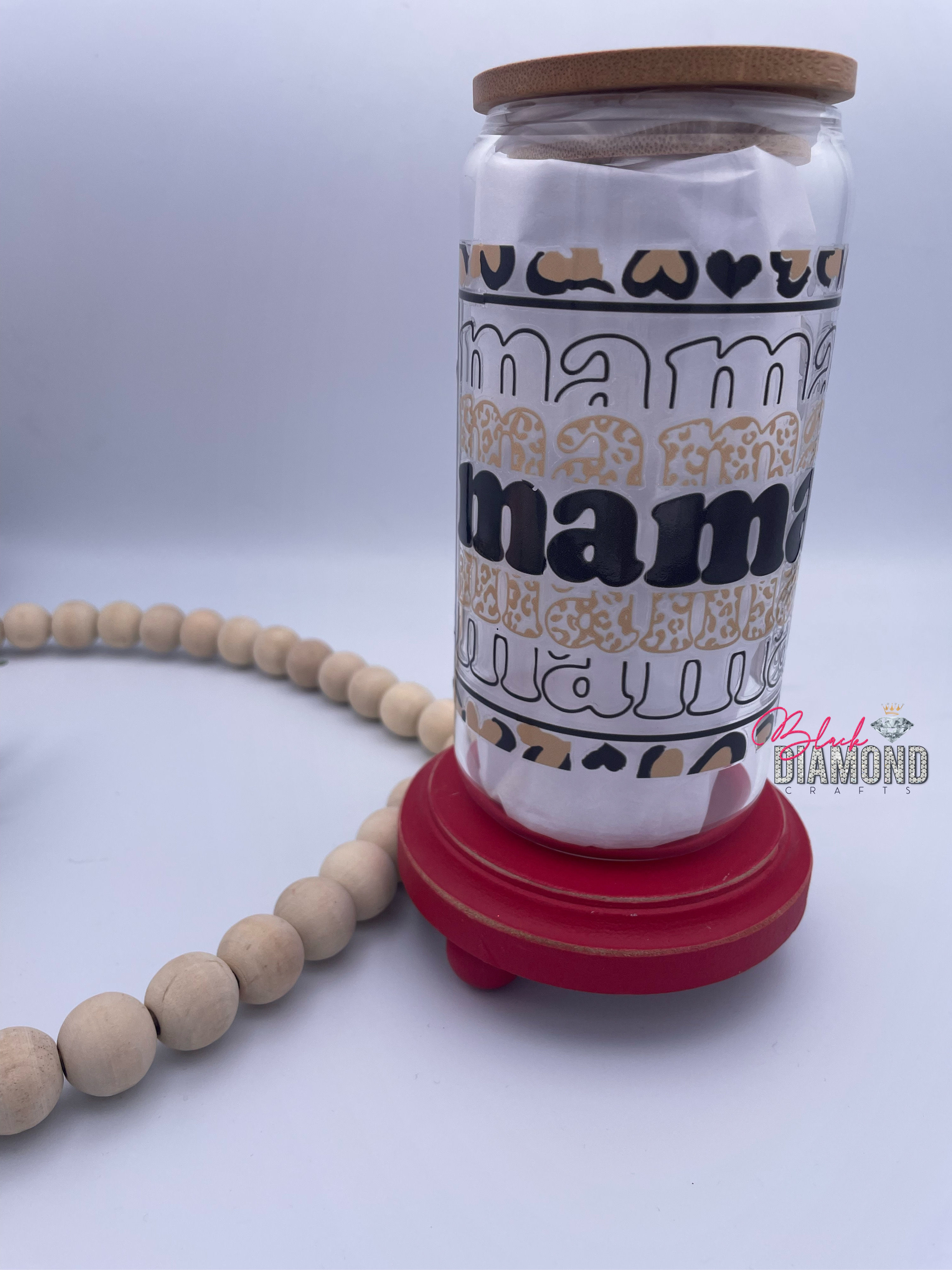 16oz. MAMA glass cup