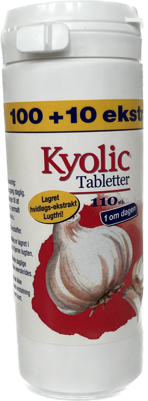 Miniaturebillede: Kyolic 1 om dagen, 100 tabletter, 100+10 ekstra = 110 stk