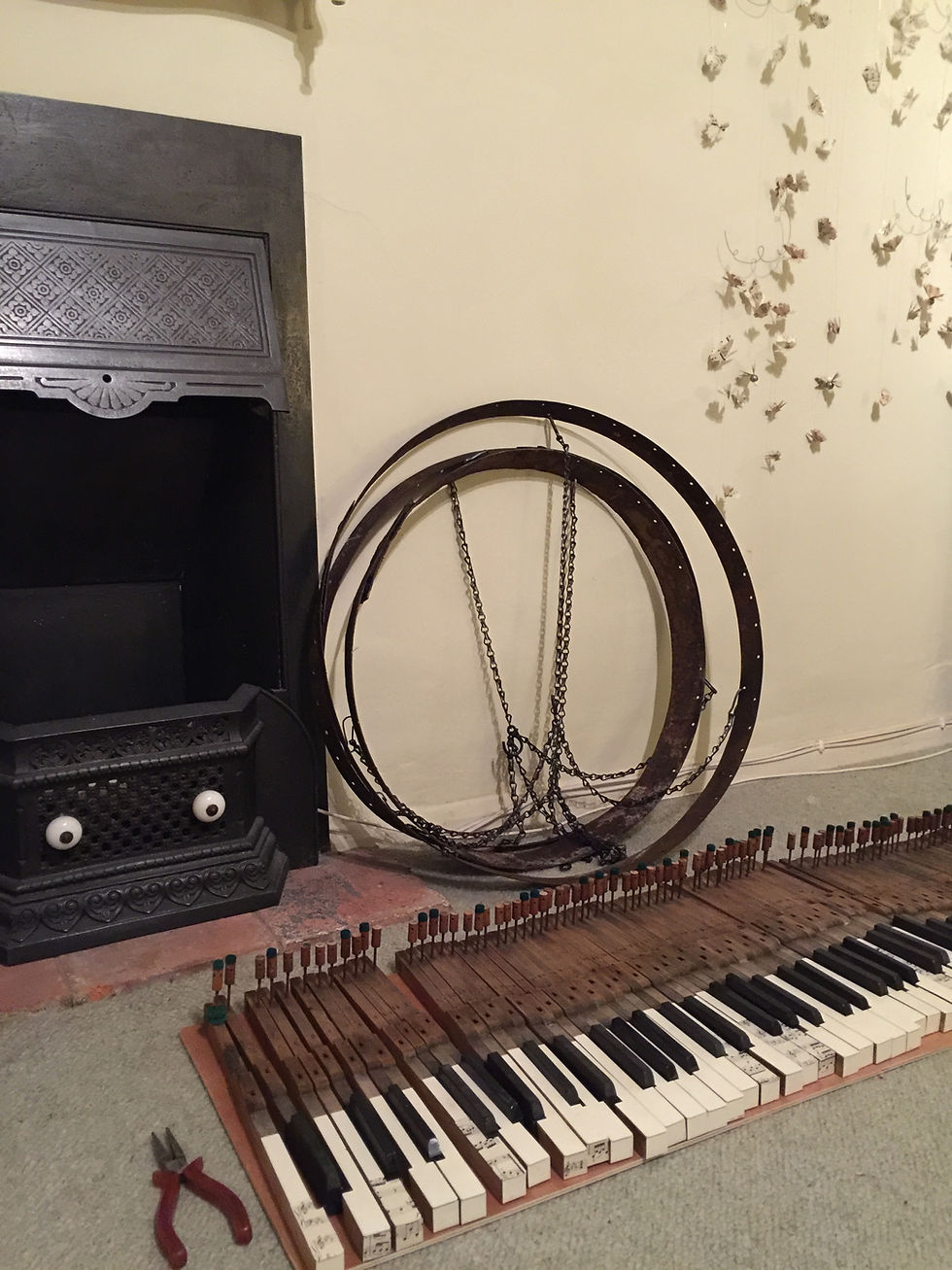 drilling the two hundred holes in the barrel banding