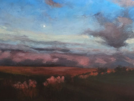 Paintings in aid of Elizabeth's Footprint all framed up and ready to go.