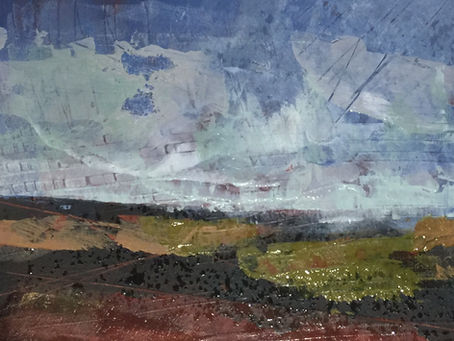 Building up mixed media layers