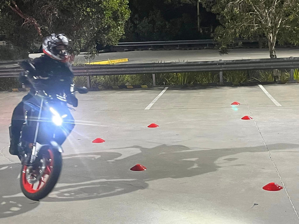 Practice U-Turns and Fig 8s: It helps with motocontrol and balance