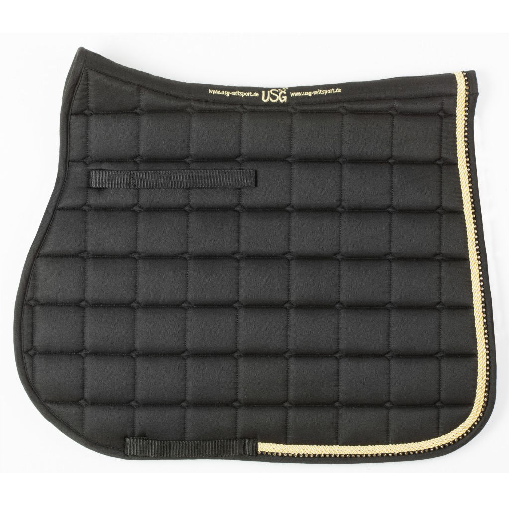 USG Baroness Saddle Pad in Black & Gold