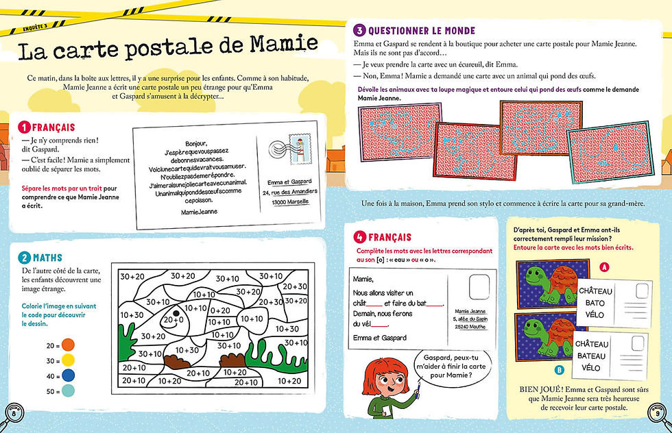 Miniature : Cahier de vacances Enquêtes en vacances Auzou CP au CE1
