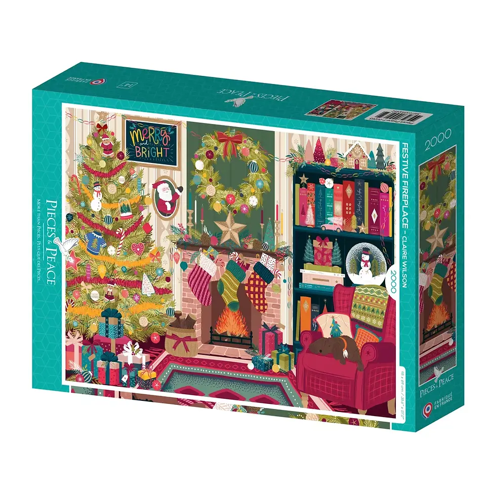 puzzle 2000 pièces Cheminée de Noël