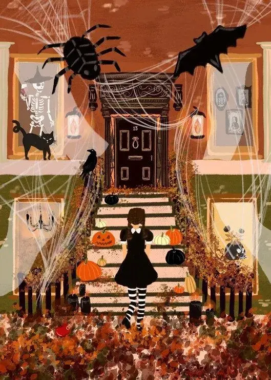 Miniature : Puzzle _ Une veille d'Halloween ( Mercredi Adams ) Pieces and peace