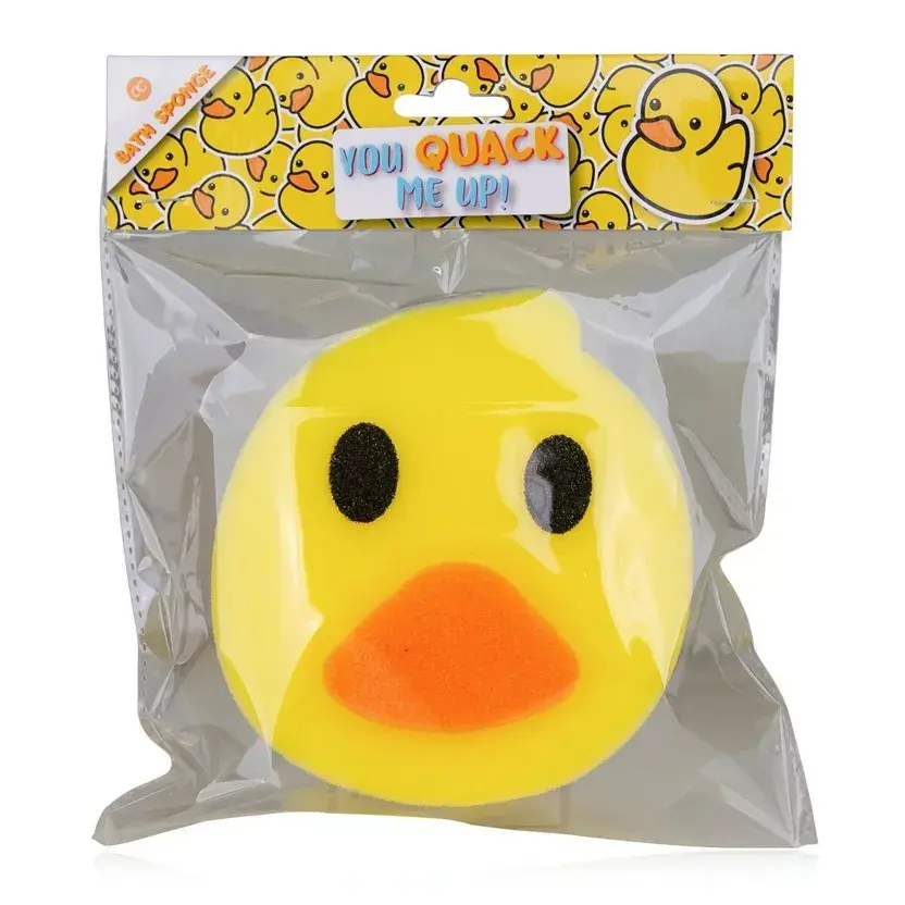 Miniature : éponge de bain enfant canard jaune