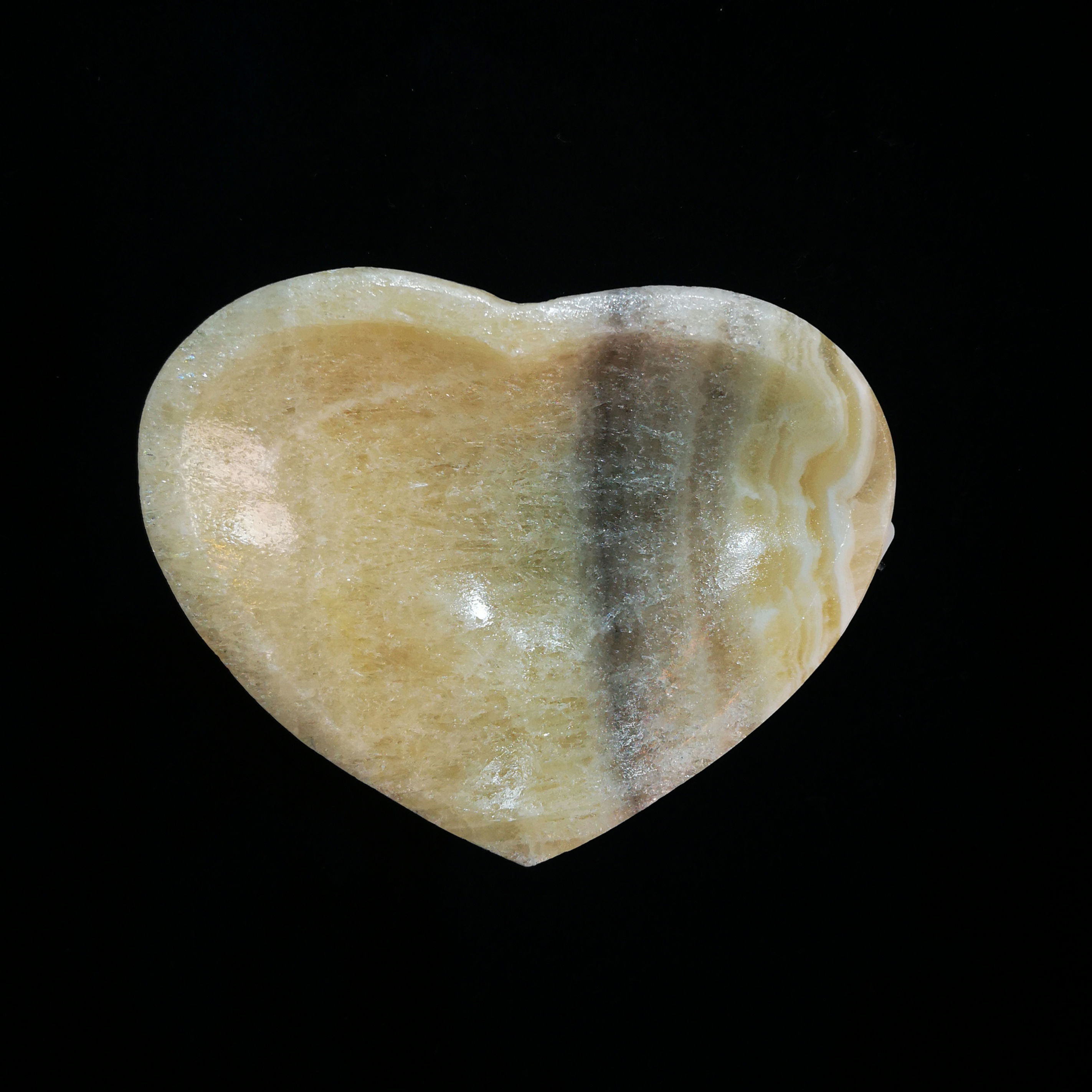 Zebra Onyx Heart bowl