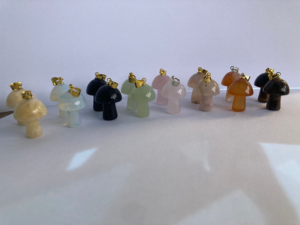 Thumbnail: Crystal Mushroom Pendants