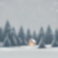 house in winter scene
