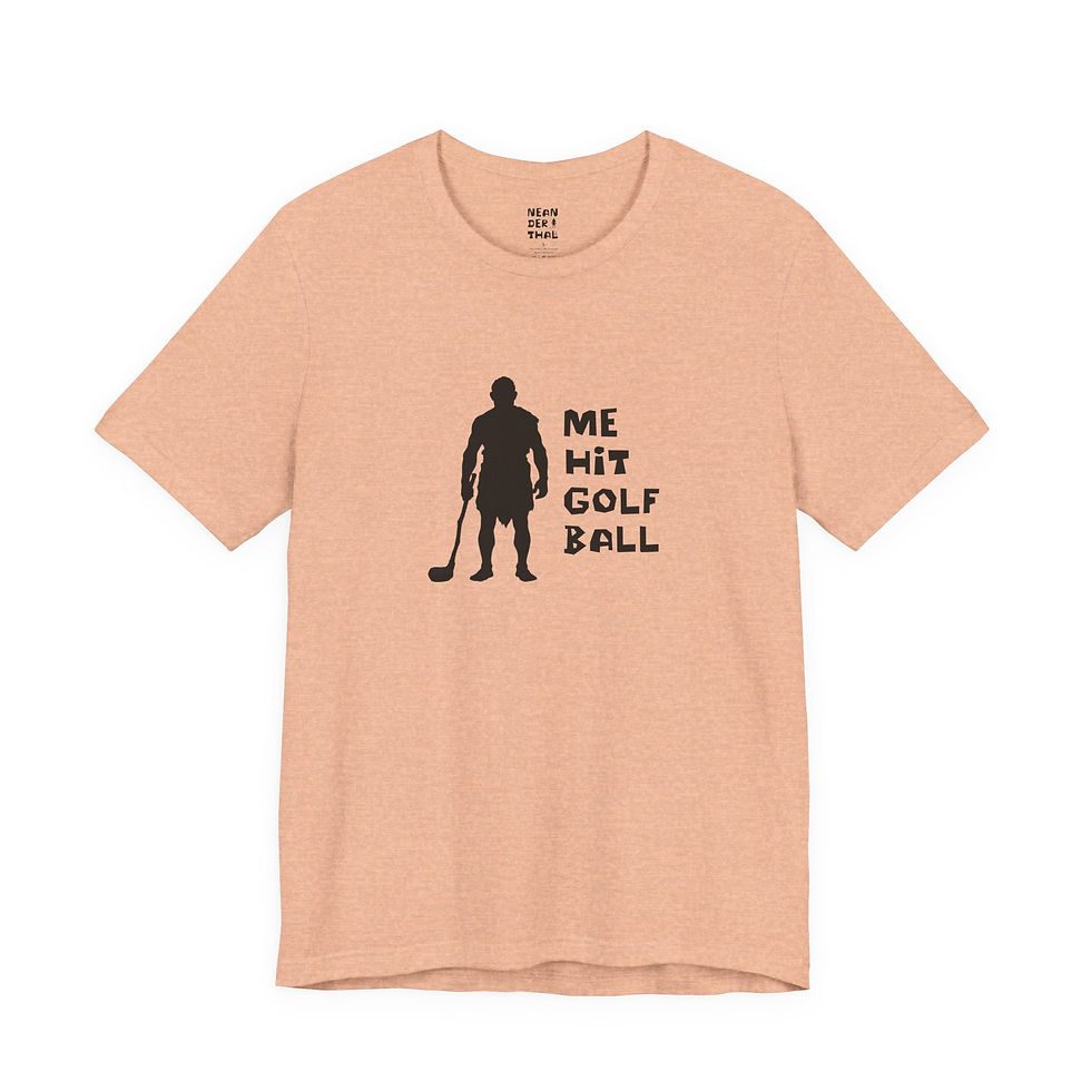 Thumbnail: Me Hit Golf Ball Golf Tee - Bella + Canvas