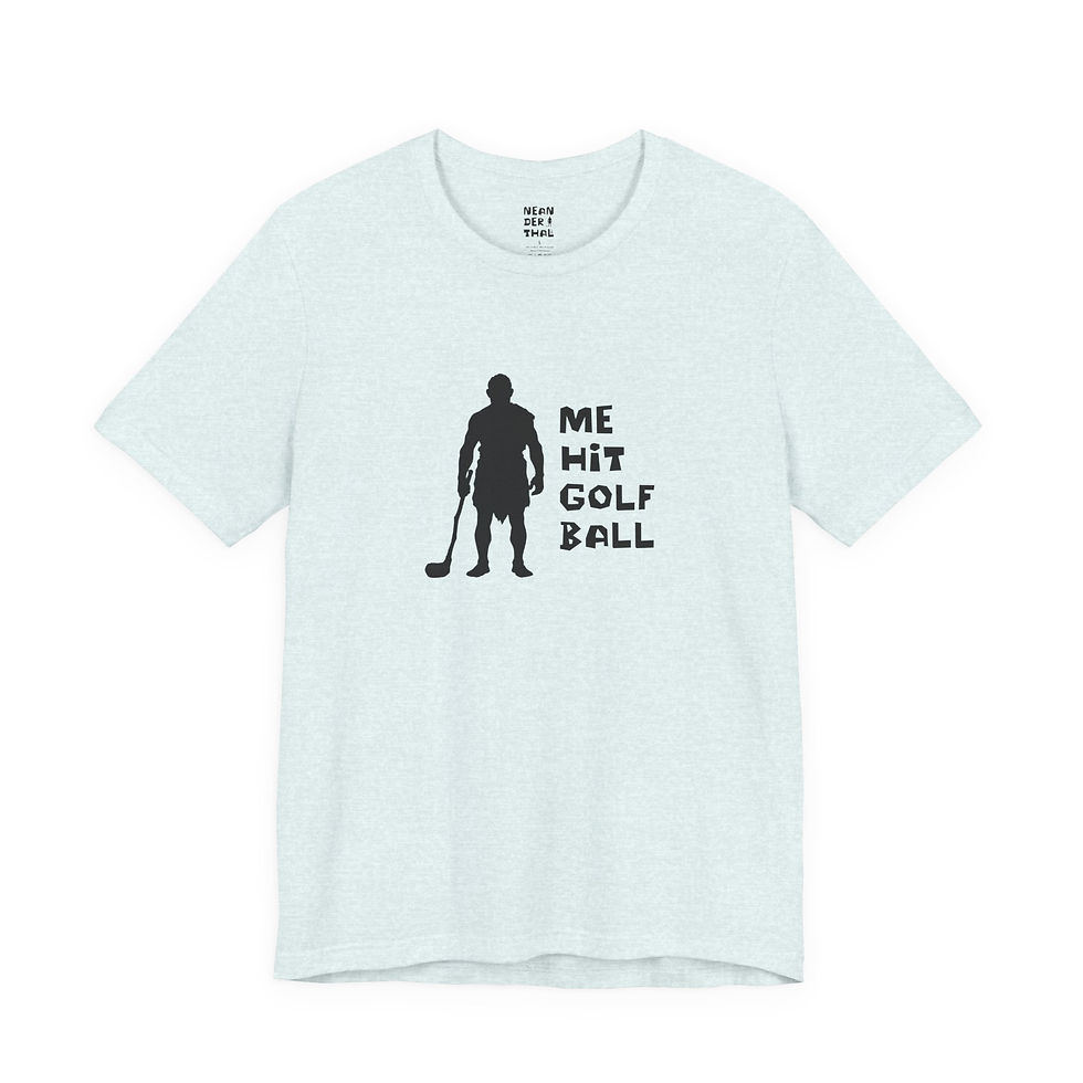 Thumbnail: Me Hit Golf Ball Golf Tee - Bella + Canvas