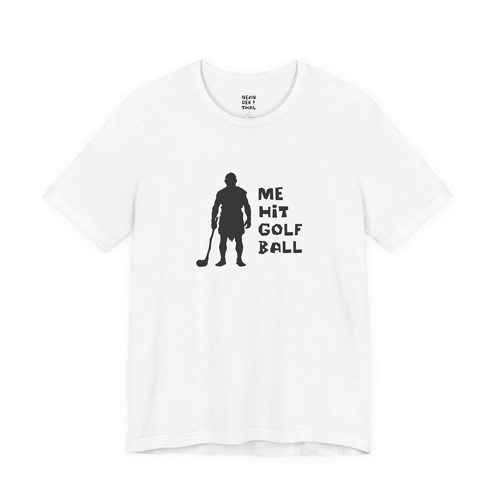 Thumbnail: Me Hit Golf Ball Golf Tee - Bella + Canvas