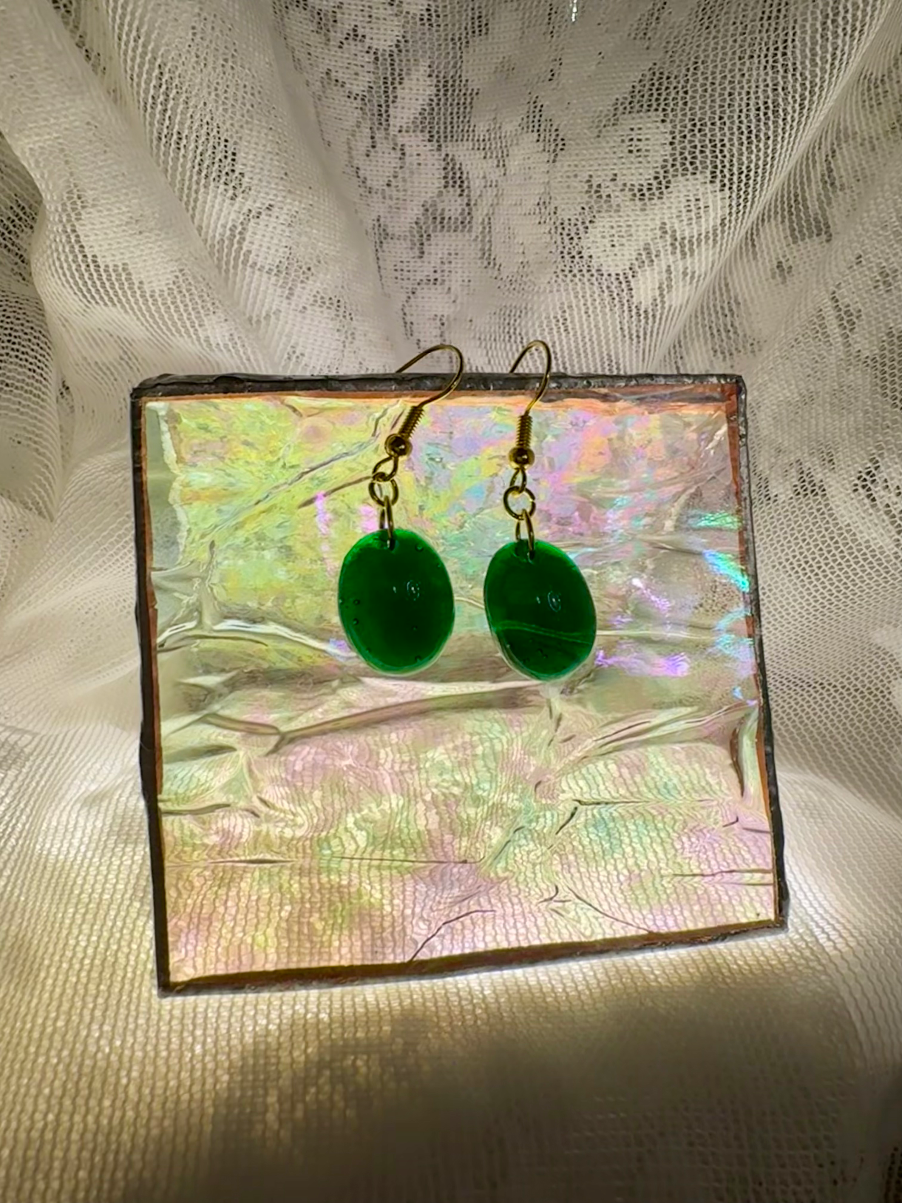 Rounded Translucent Circles - Dark Green