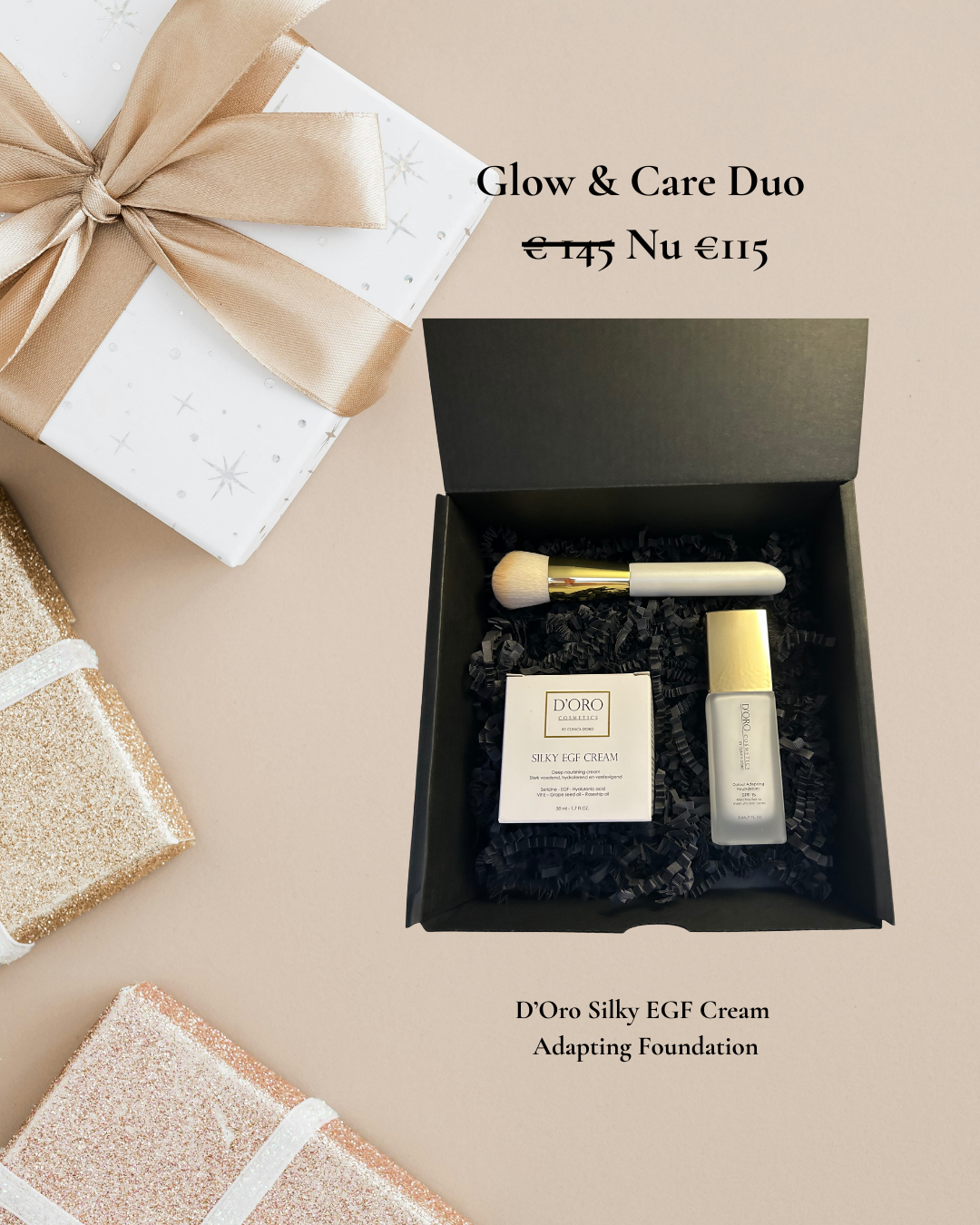Gift Box Silky cream + Foundation & Kwast