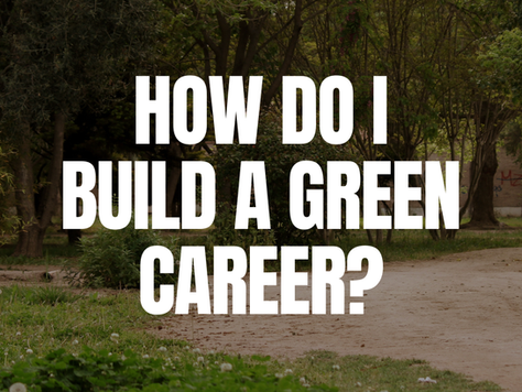 How do I build a green career?