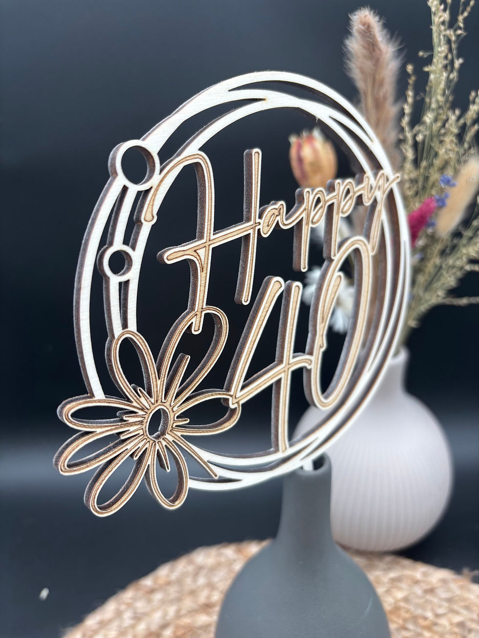 Miniaturbild: Topper „Zahl Blume“