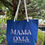 Miniaturbild: Strandtasche blau „Oma Mama“ - Tasche