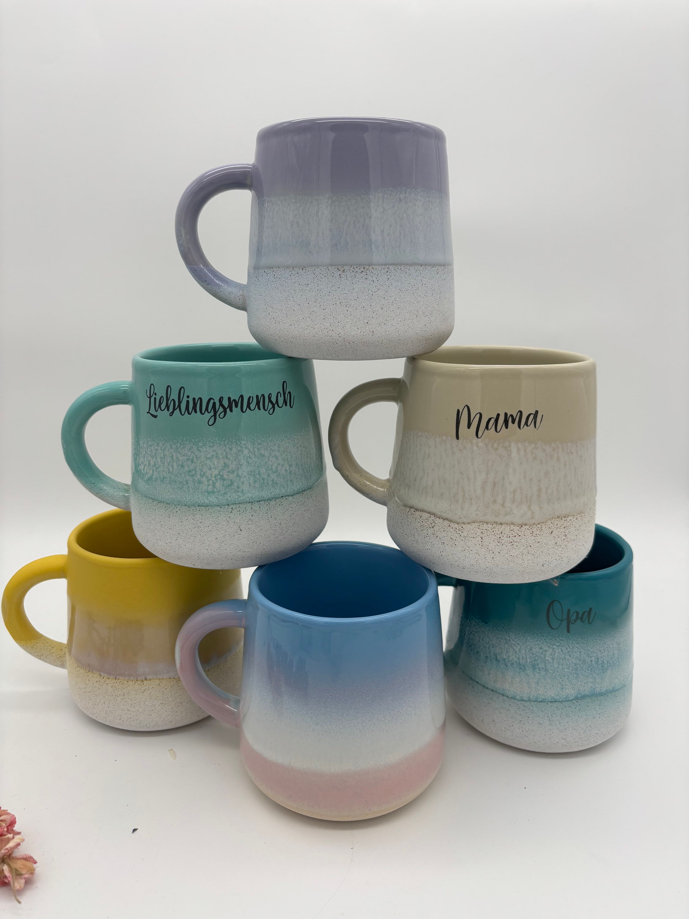 Tasse bunt „personalisiert“