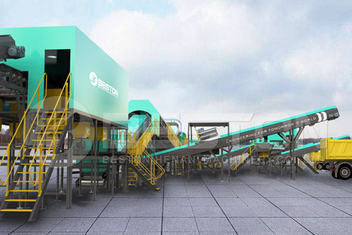Reasonable Beston Trash Sorting Plant Price