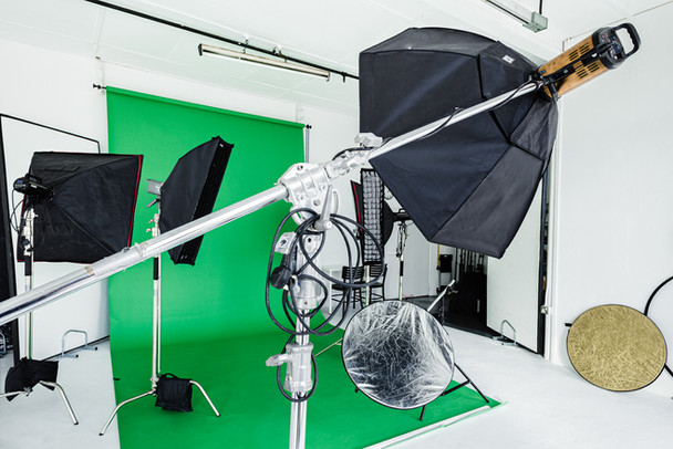 Photography Equipment Setup: A close-up of professional-grade lighting and camera equipment included with the studio hire in Belfast. 1G1 Studio Hire Belfast, Photographic Studio Rental Belfast, Video Studio Hire Belfast, Photo Studio Hire Belfast, Large photo studio space to hire Belfast, photo studio rental Belfast