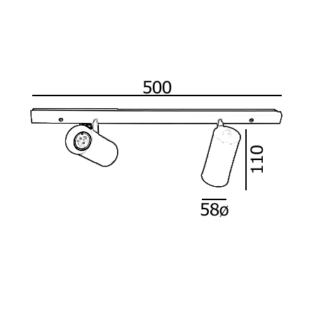 Miniatura: Lumunária Trilho Polka 02