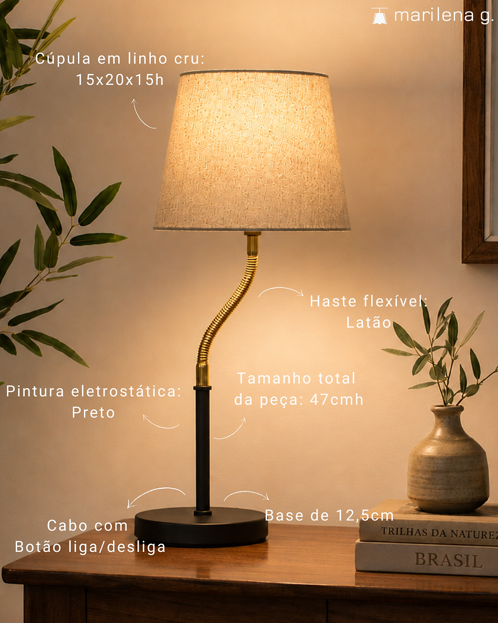 Miniatura: Abajur Panamá Flexível