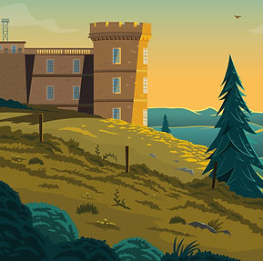 Mont Aigoual l'été – détail de l'illustration