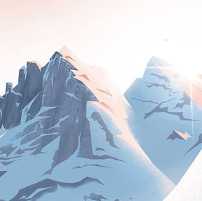 Zoom illustration – Poster rétro Belledonne