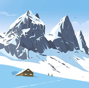 Détail du travel poster des Aiguilles d'Arves