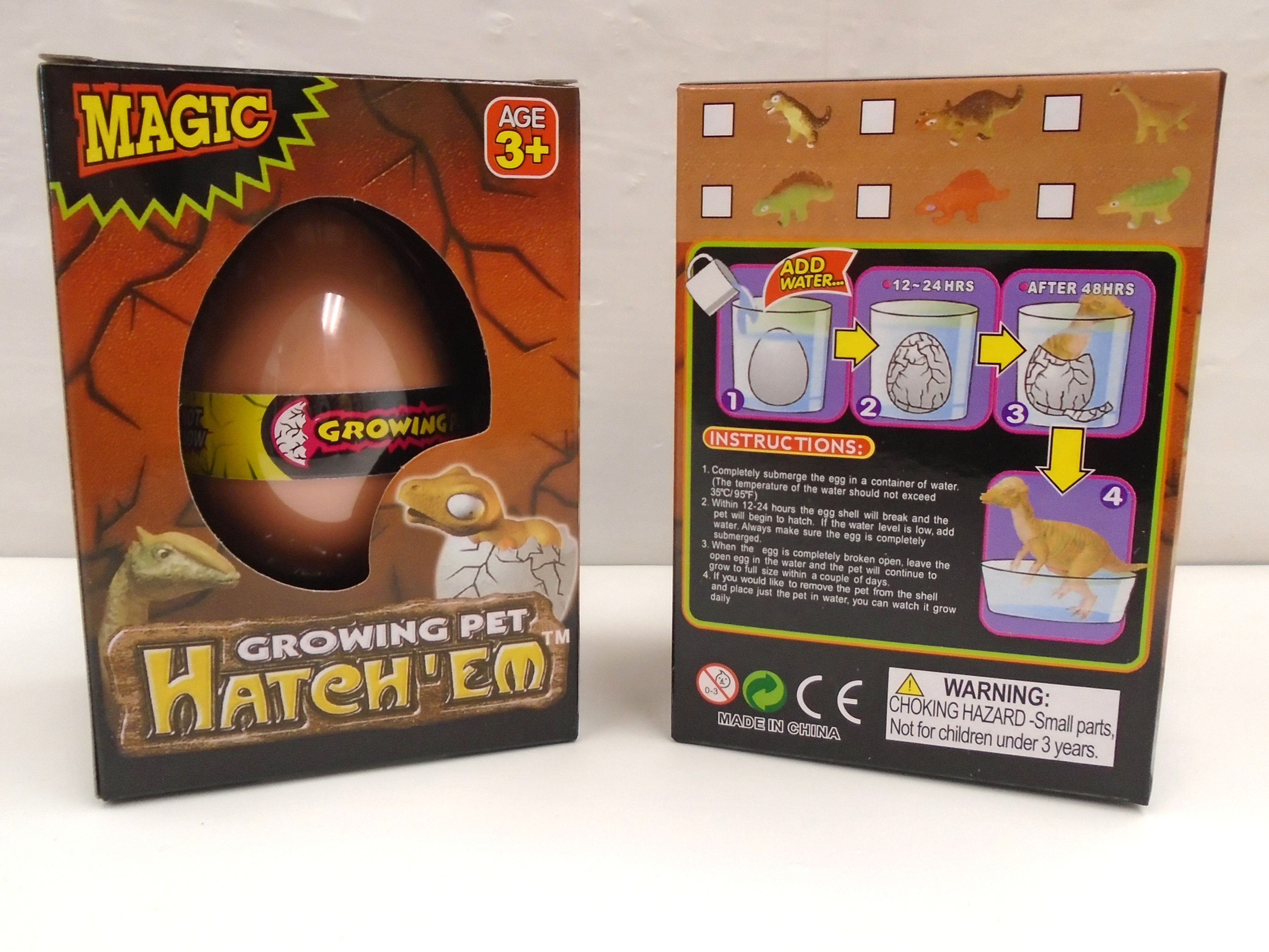 Growing Pet Hatch Em Egg Dinosaur