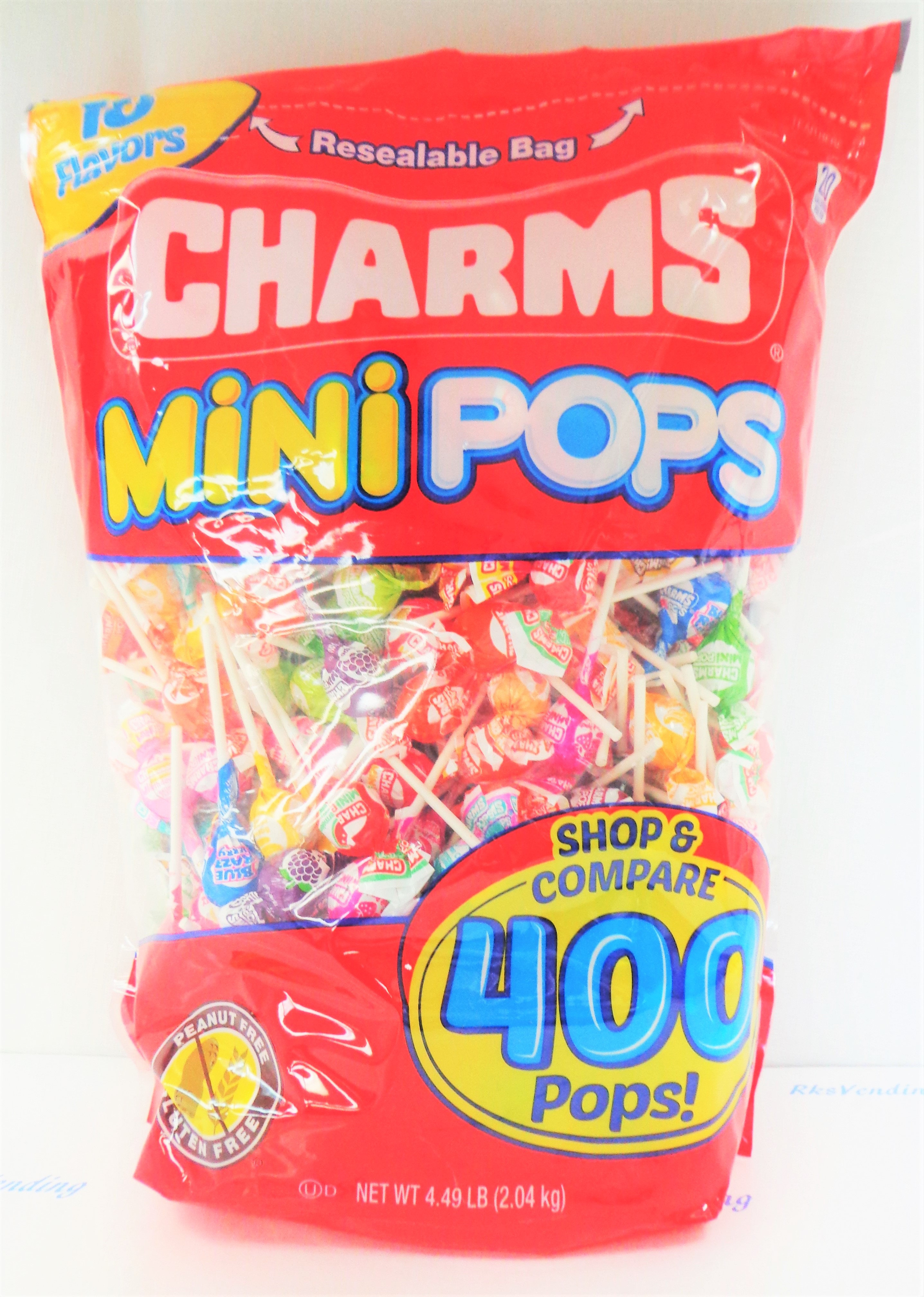 Charms Mini Pops Suckers 400 Ct. Rick's Vending