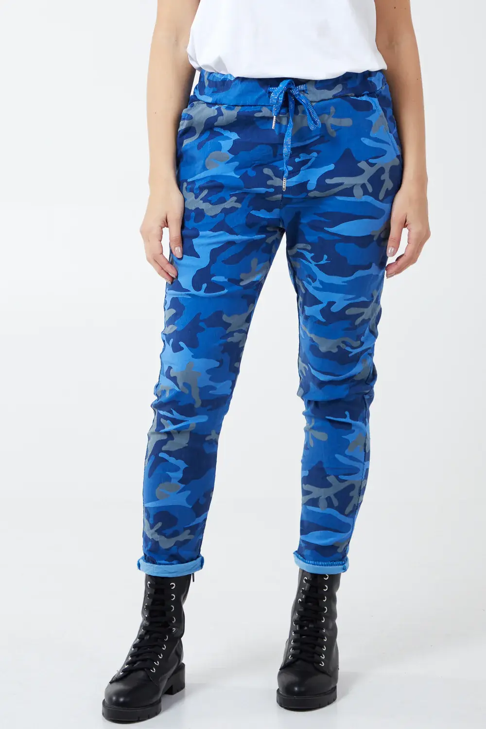 Camo print magic trousers