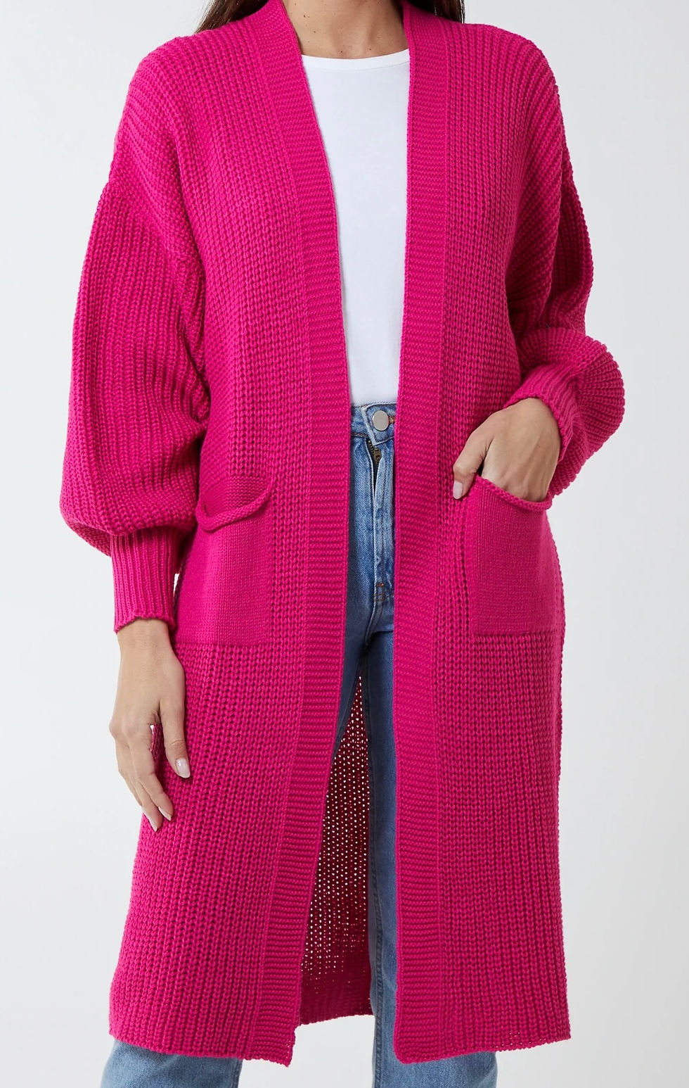 Thumbnail: Knitted long cardigan