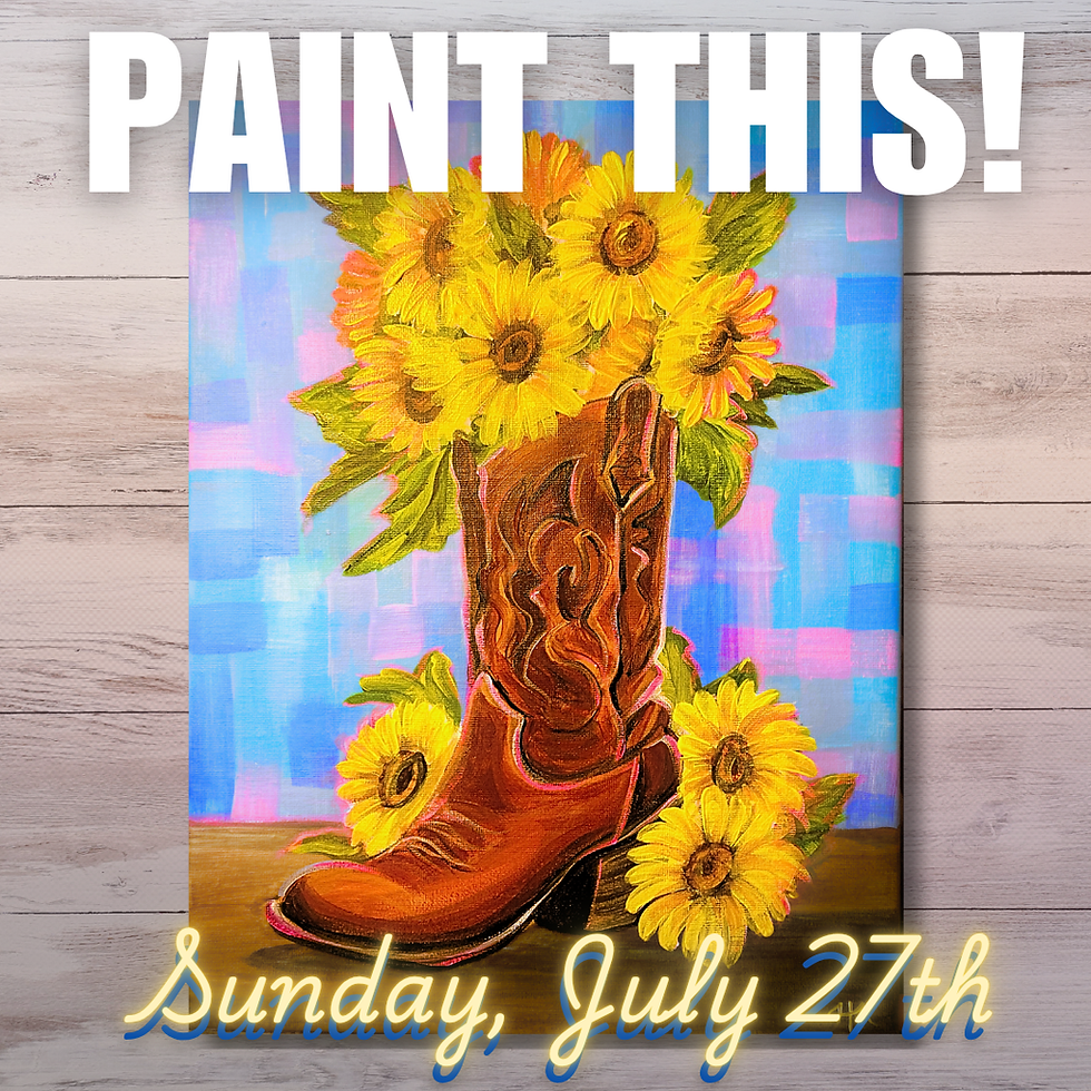 Paint This: “Boot Bouquet”